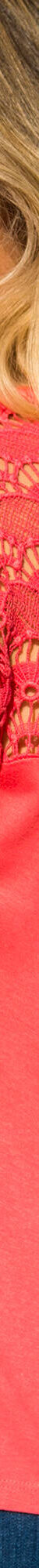 T-shirt uni macramé (corail) T-shirt uni macramé (corail)